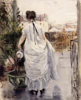 Morisot, Berthe - Young Woman Watering a Shrub
